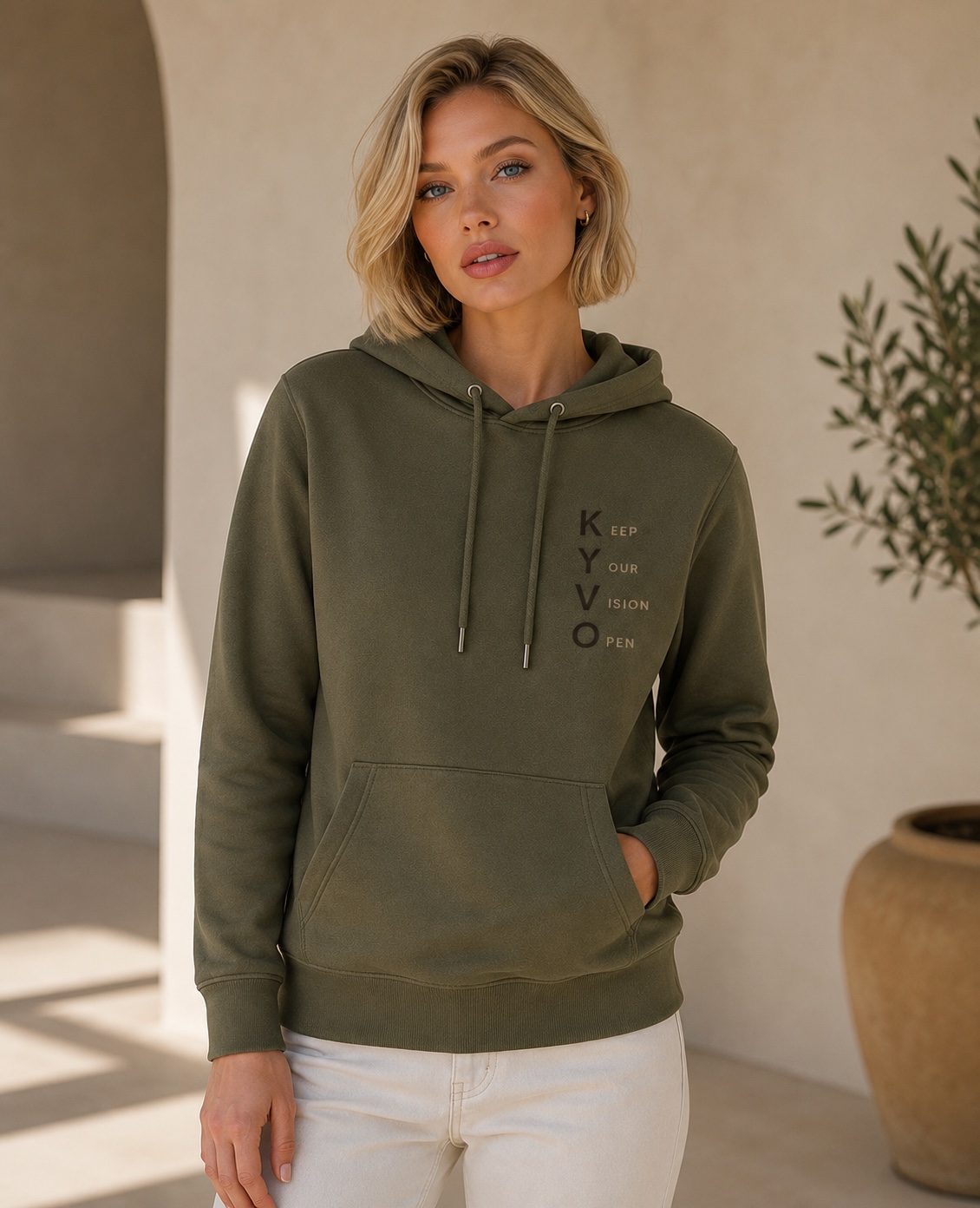 KYVO Hooded Sweat Olive
